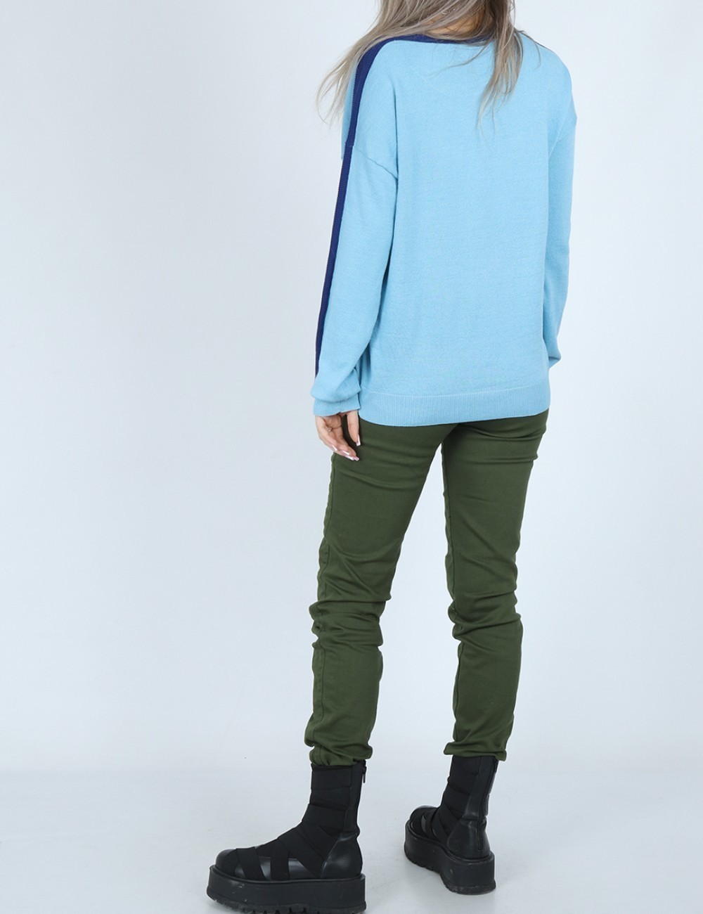 Bluza Fransa, albastru - 1 | YEO