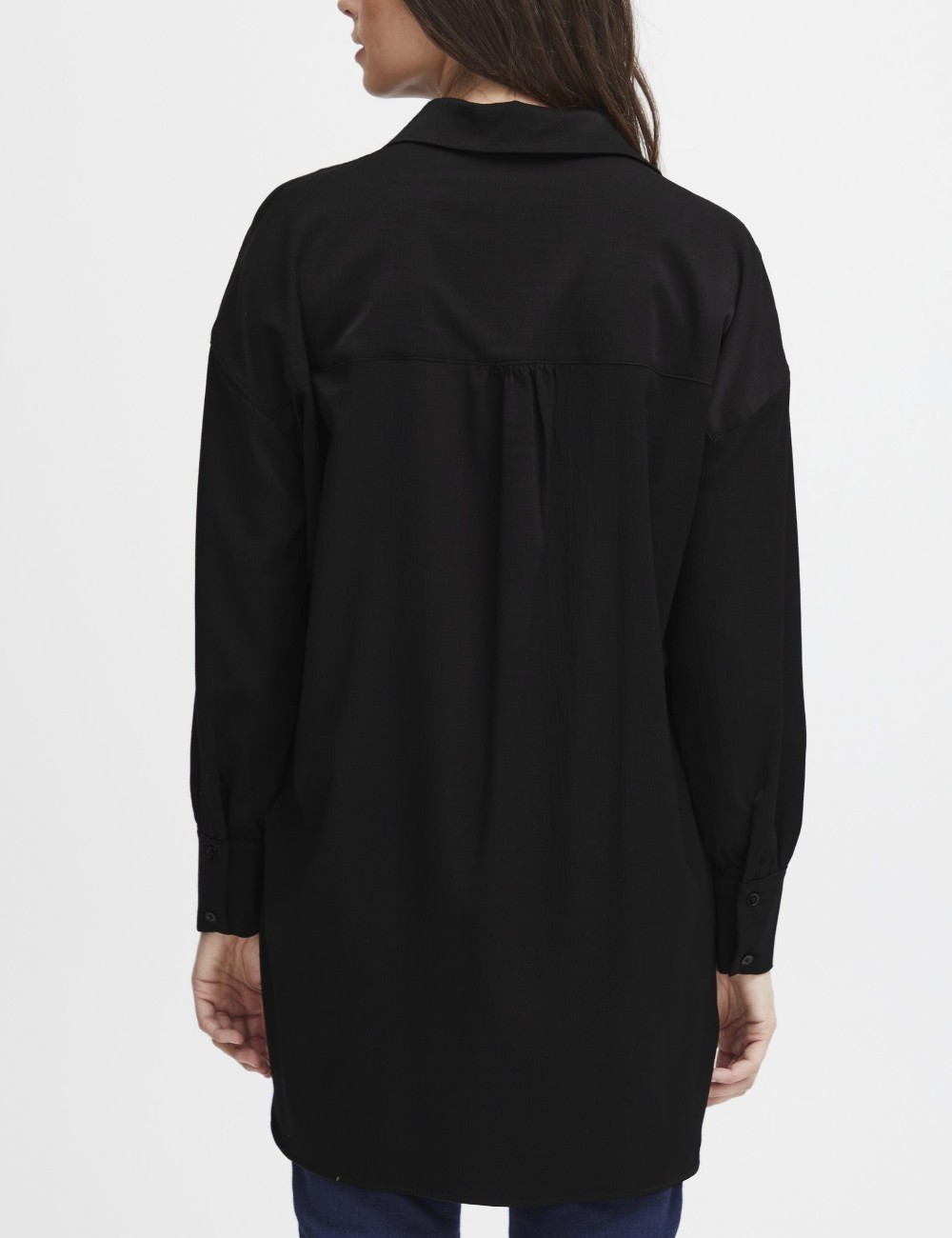 Camasa Fransa, negru - 1 | YEO