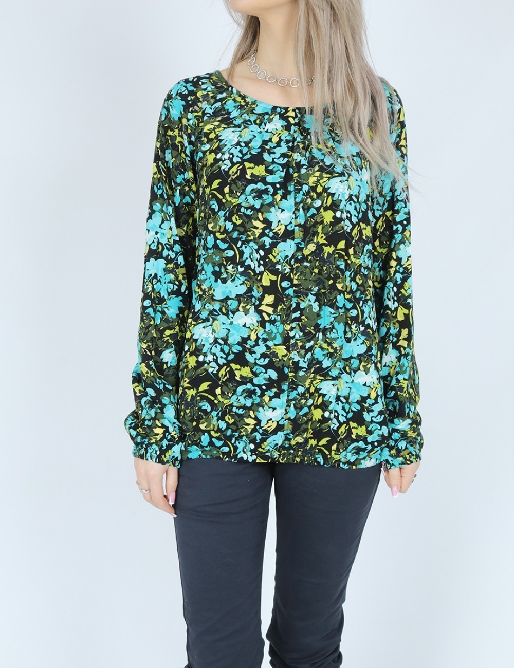 Bluza Fransa, verde - 1 | YEO