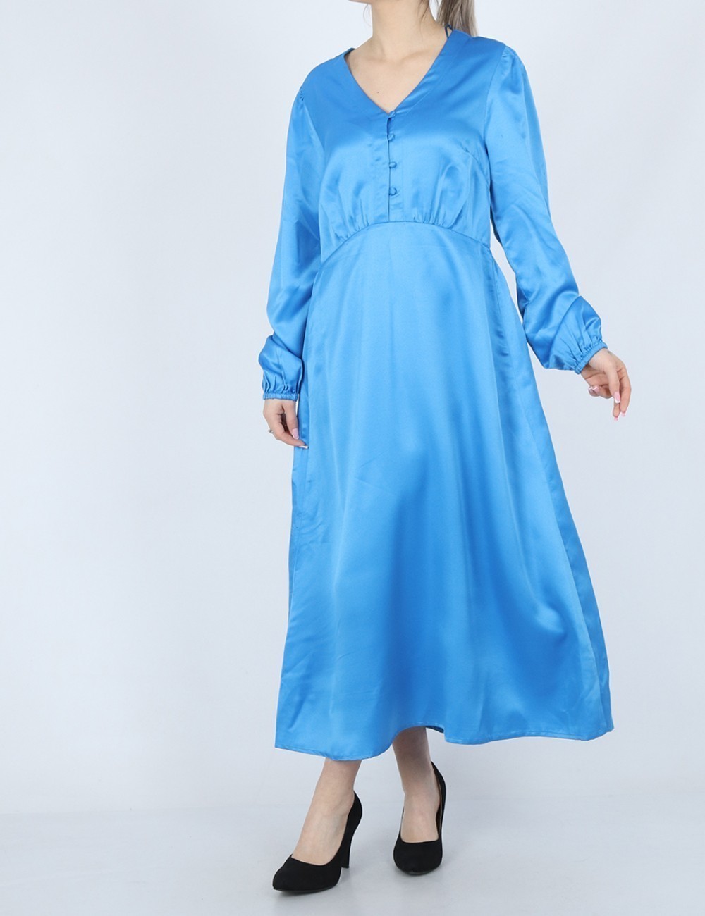 Rochie medie b.young, albastru - 1 | YEO