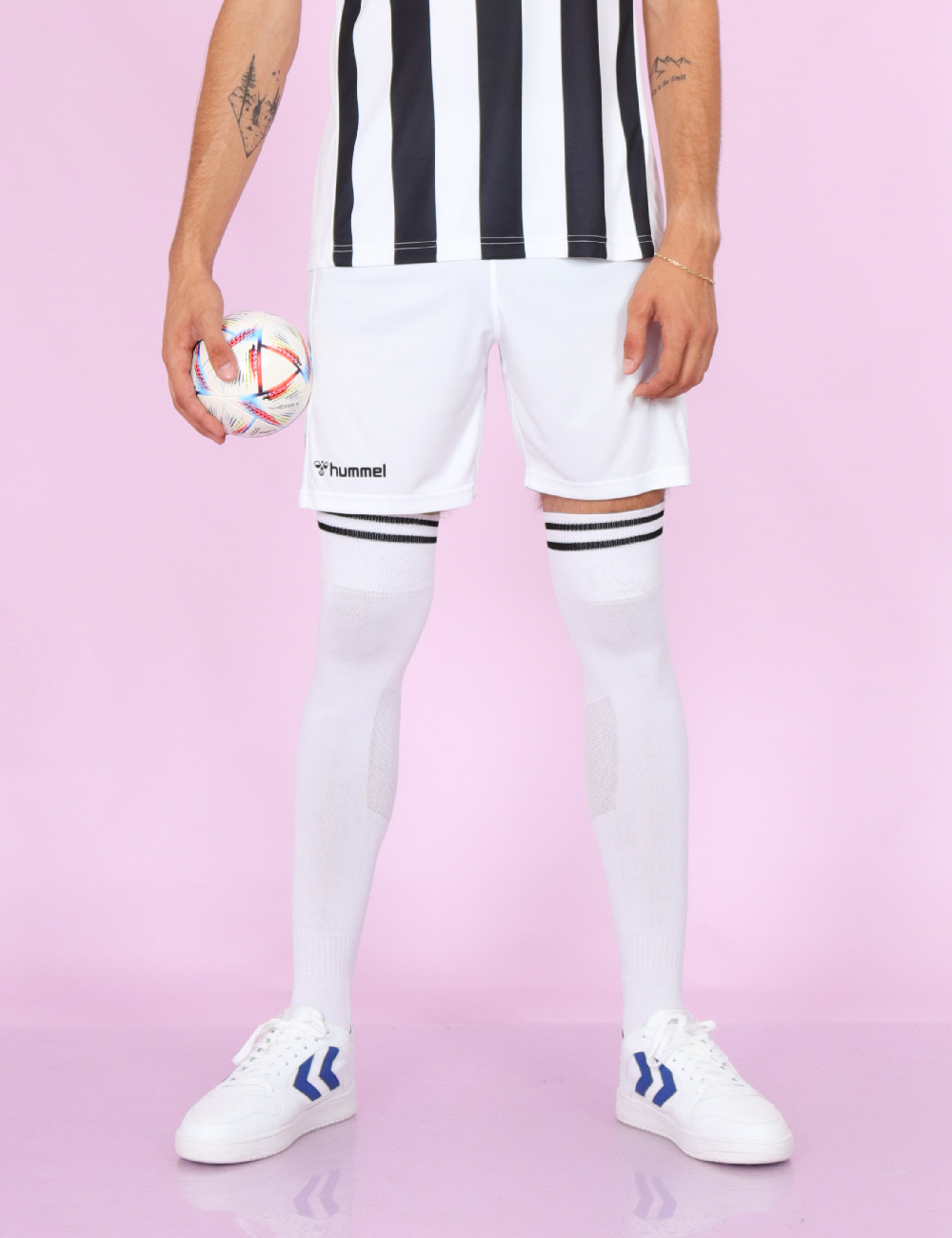 Pantaloni scurti Hummel, alb