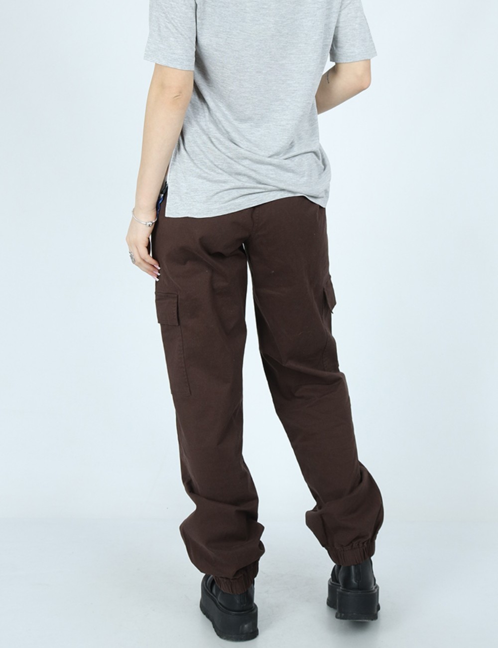 Pantaloni b.young, maro - 1 | YEO