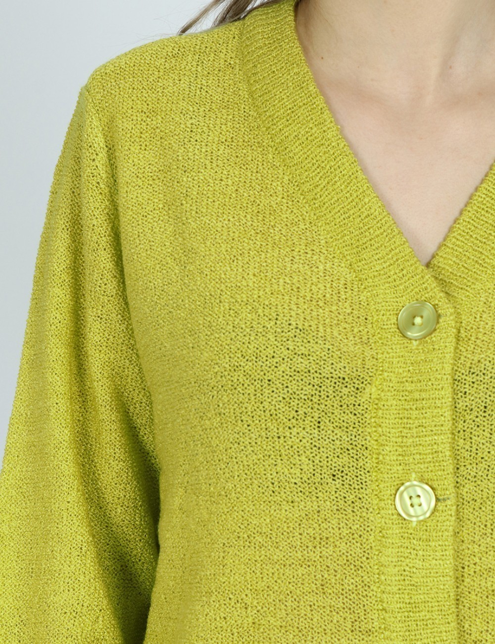 Cardigan Fransa, verde - 1 | YEO