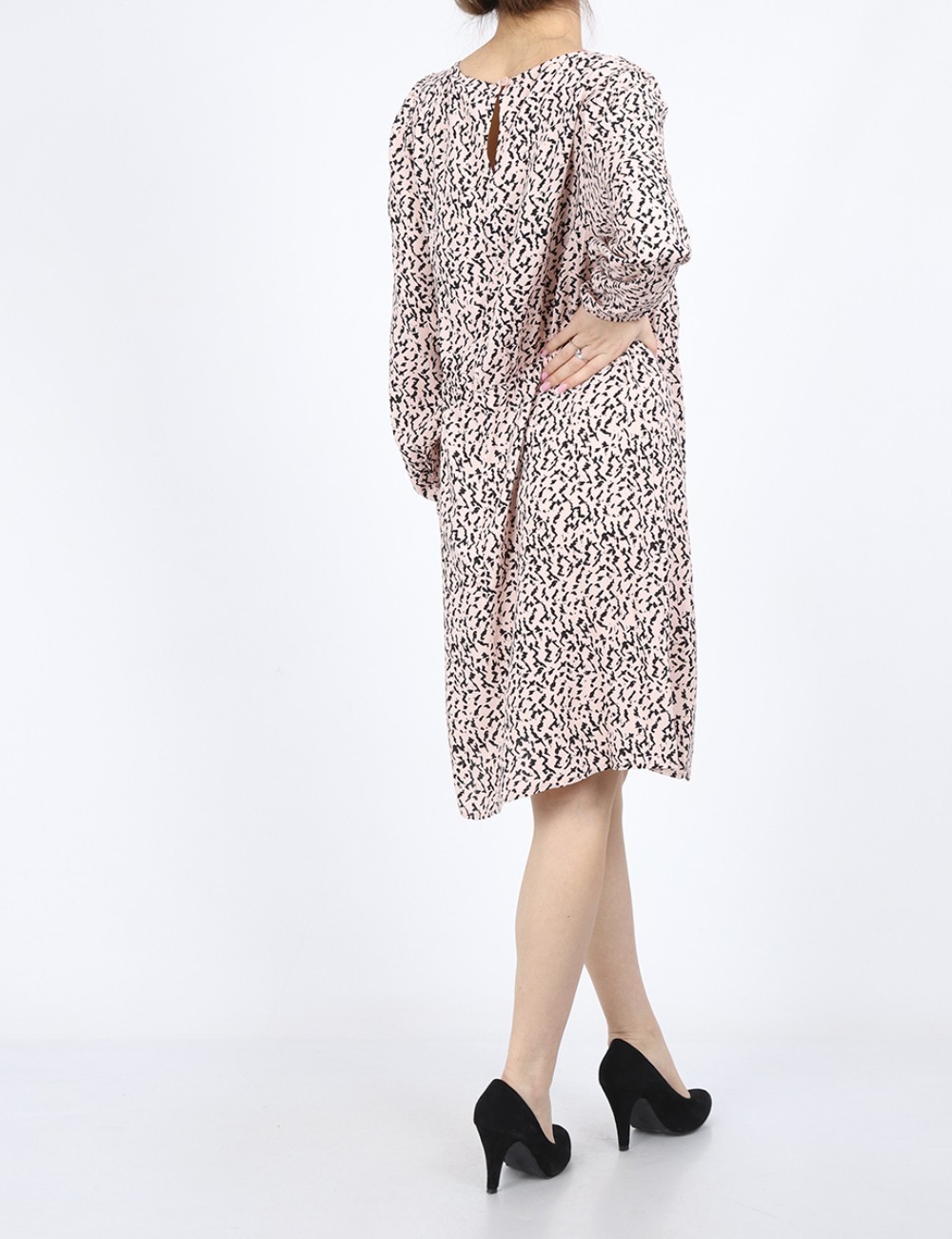 Rochie scurta Fransa, roz - 1 | YEO