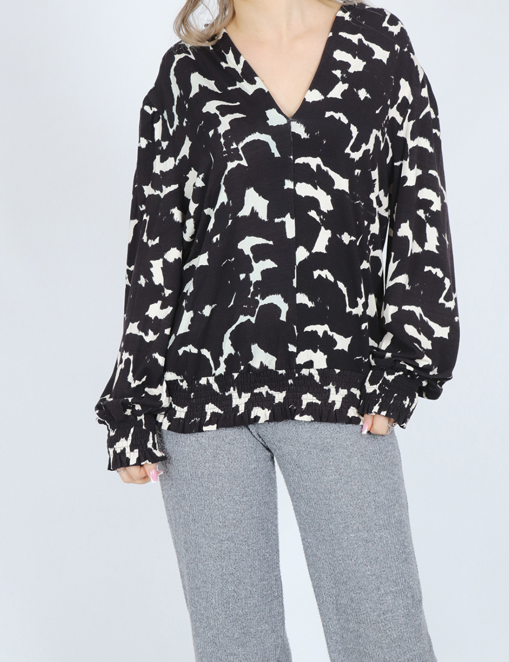 Bluza Fransa, negru