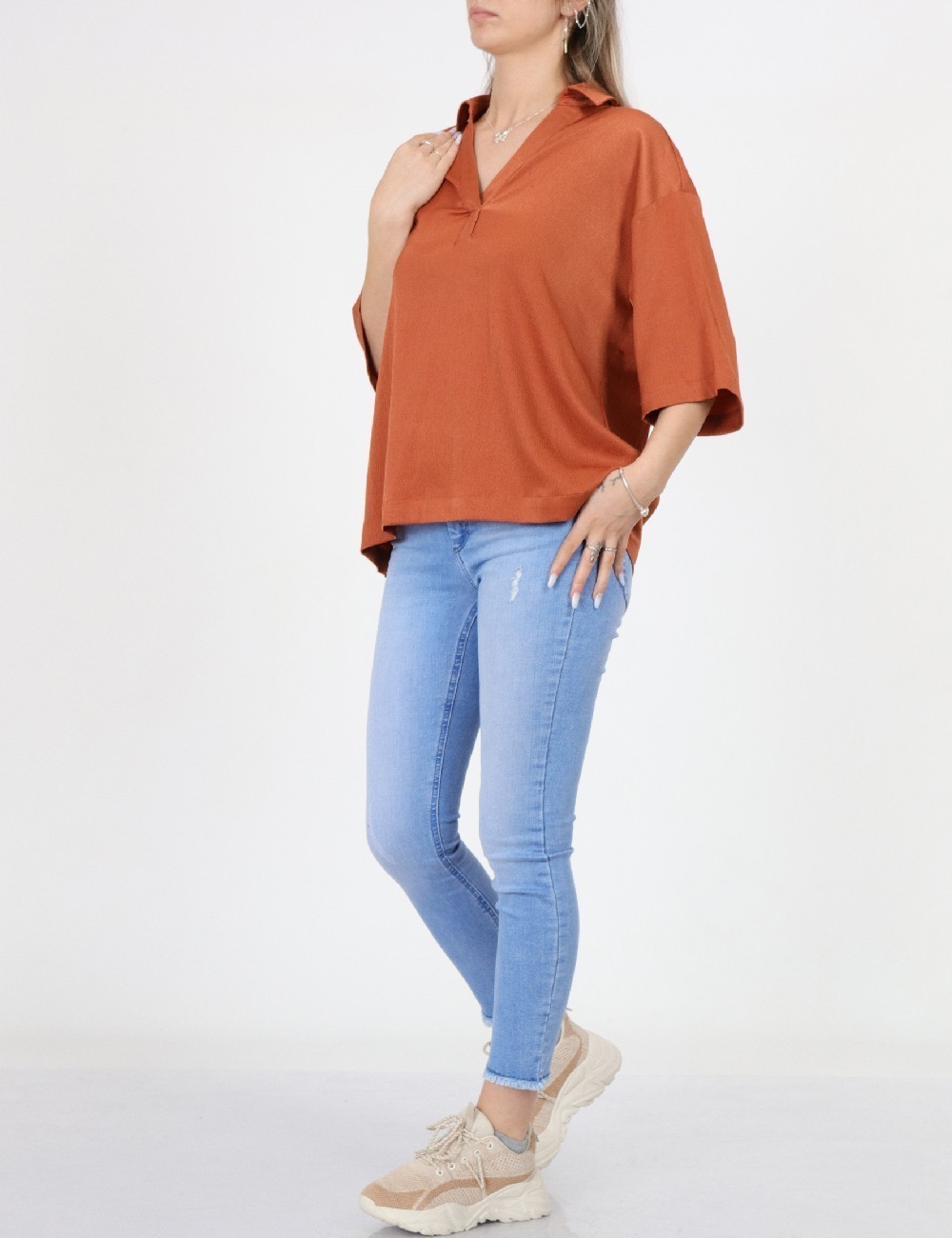 Bluza Fransa, maro - 1 | YEO