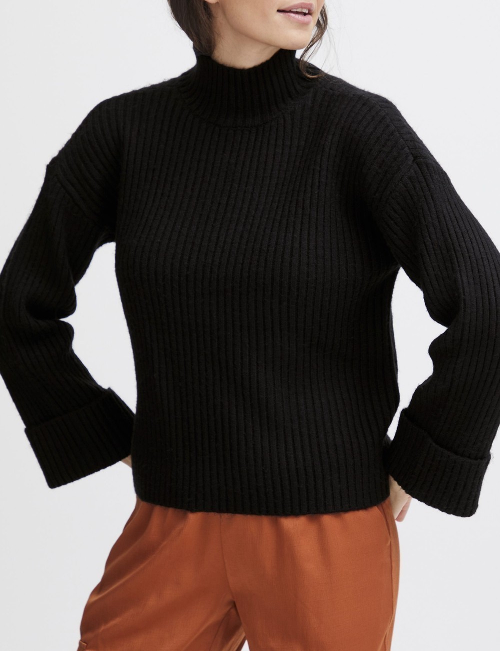 Pulover Fransa, negru - 1 | YEO
