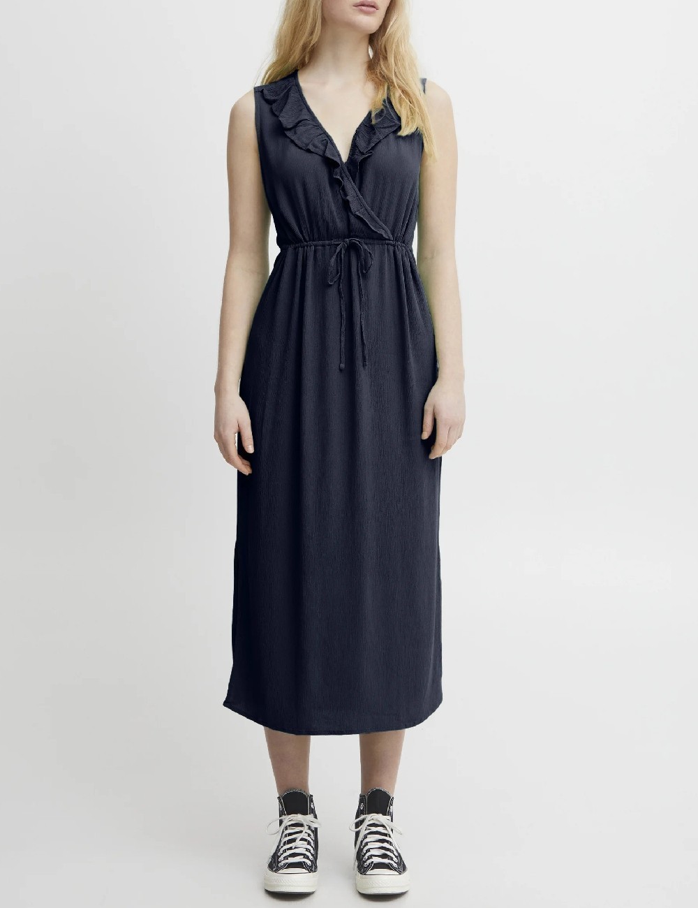 Rochie medie Ichi, bleumarin - 1 | YEO