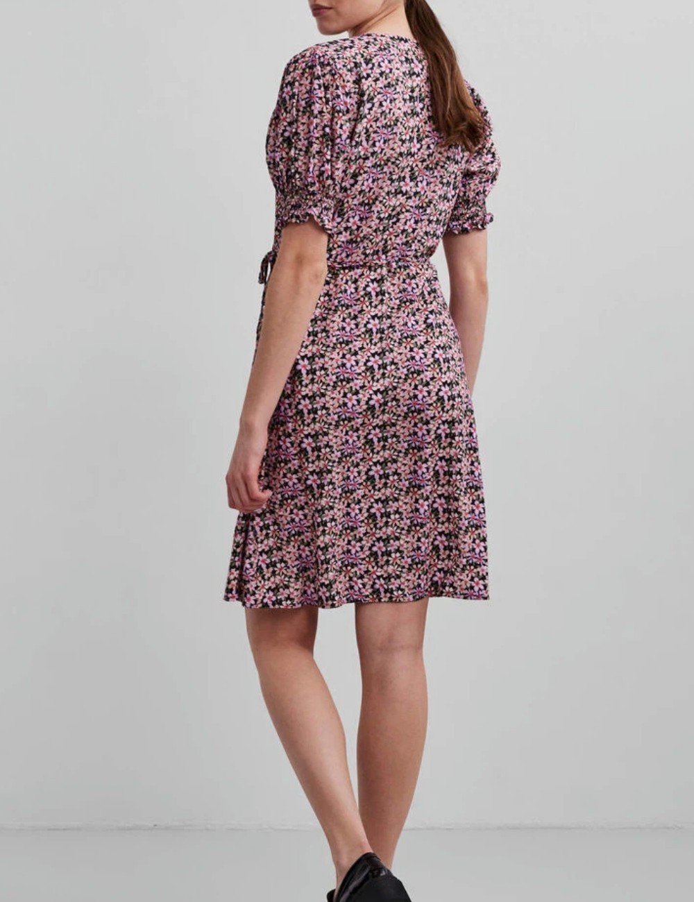Rochie scurta Pieces, floral - 1 | YEO