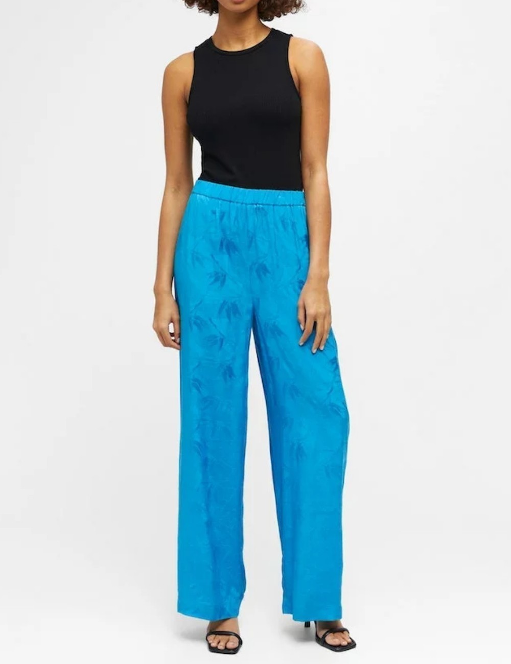 Pantaloni Object, albastru - 1 | YEO