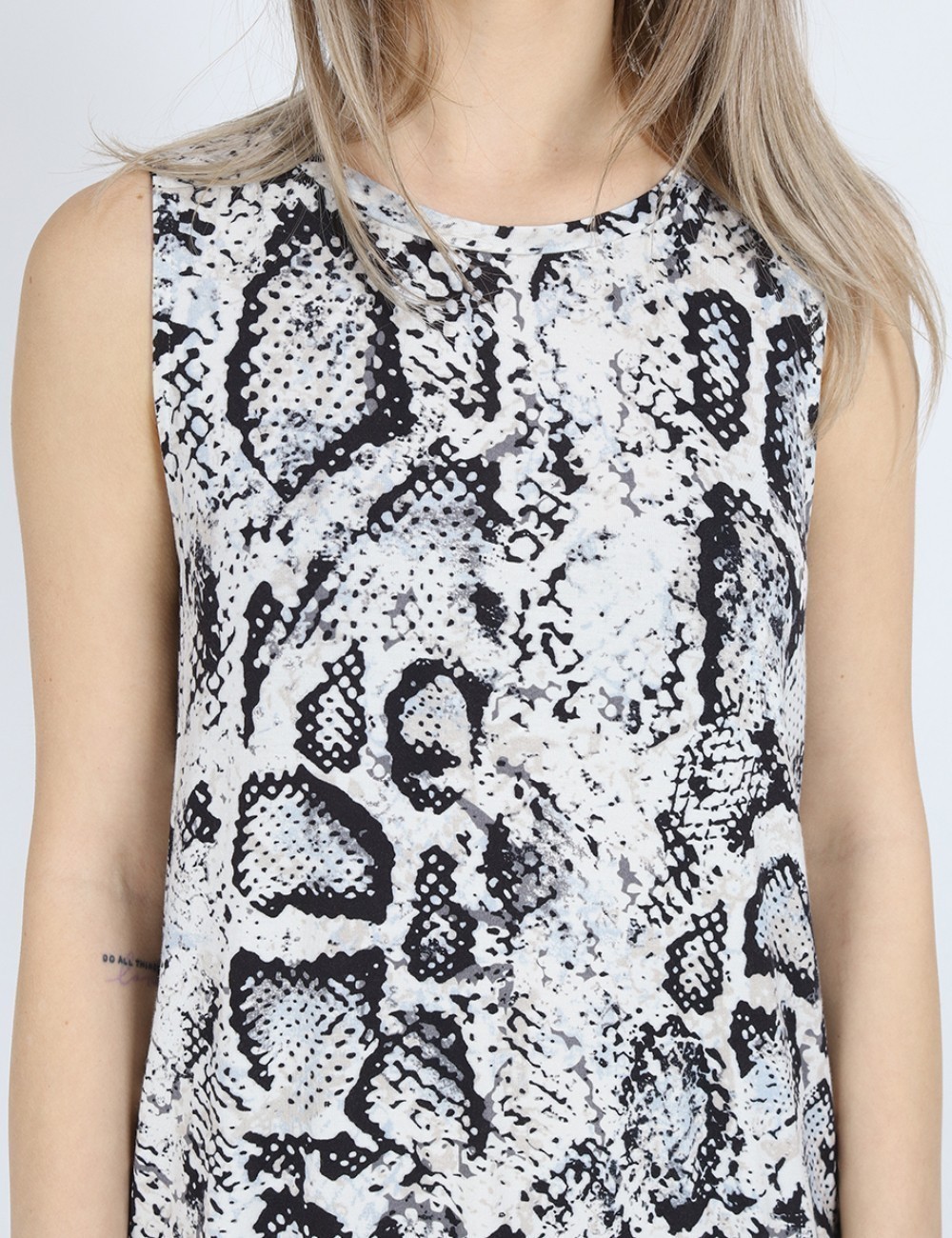 Rochie scurta Object, imprimeu sarpe - 1 | YEO