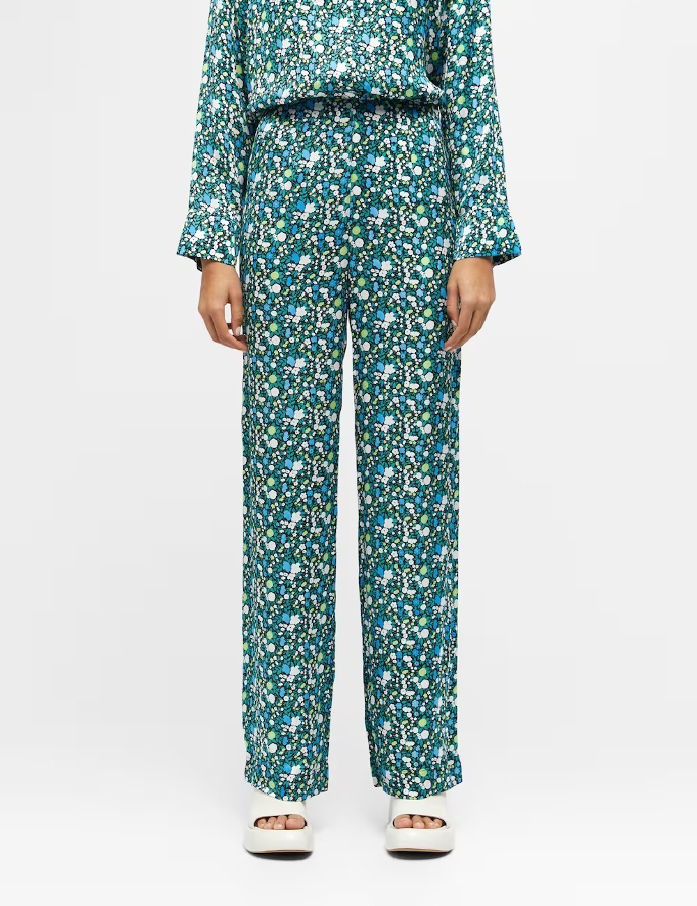 Pantaloni Object, imprimeu floral - 1 | YEO