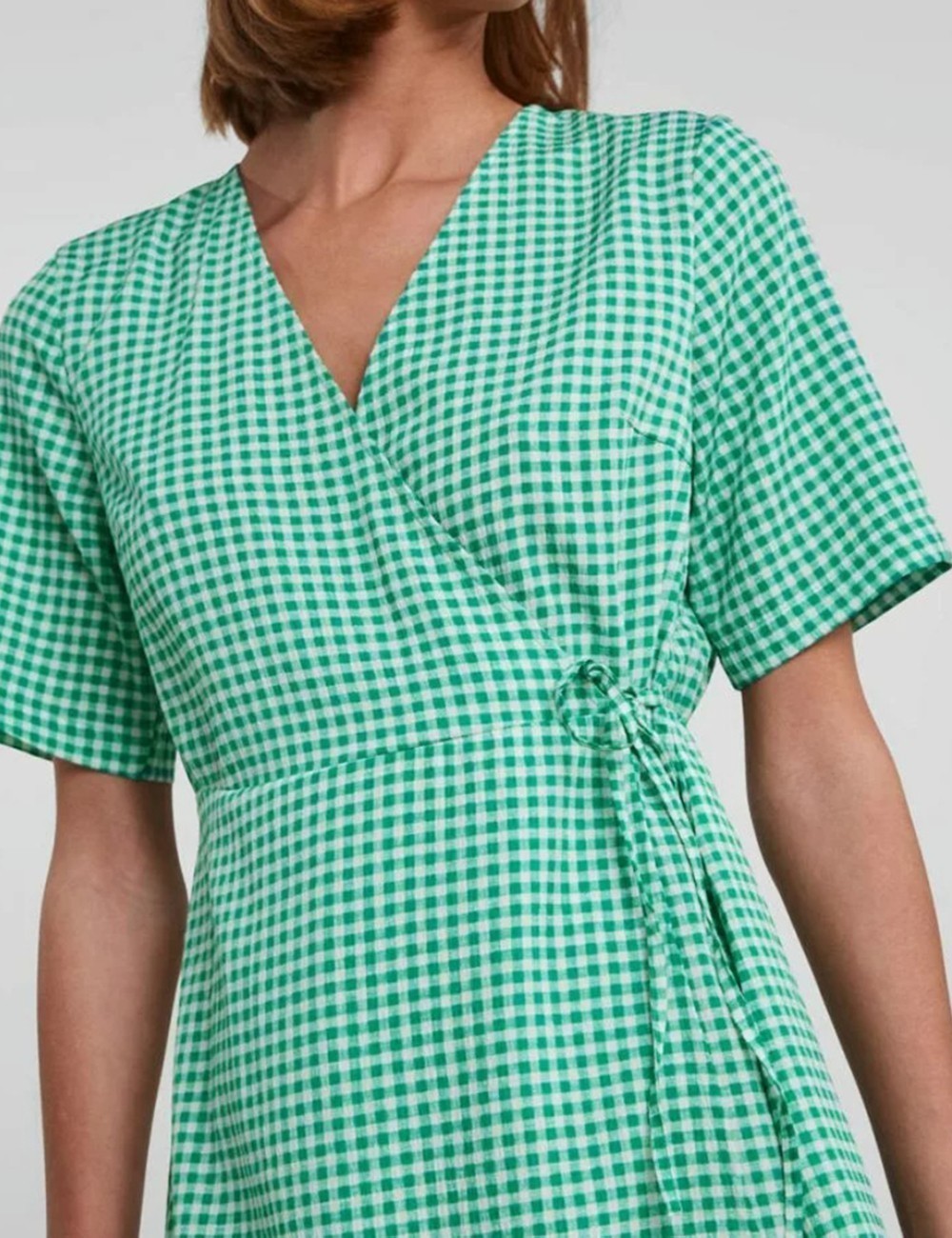Rochie scurta Pieces, verde - 1 | YEO