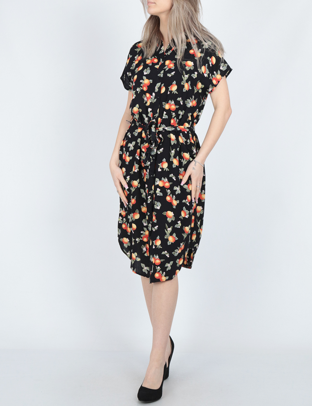 Rochie scurta Pieces, negru