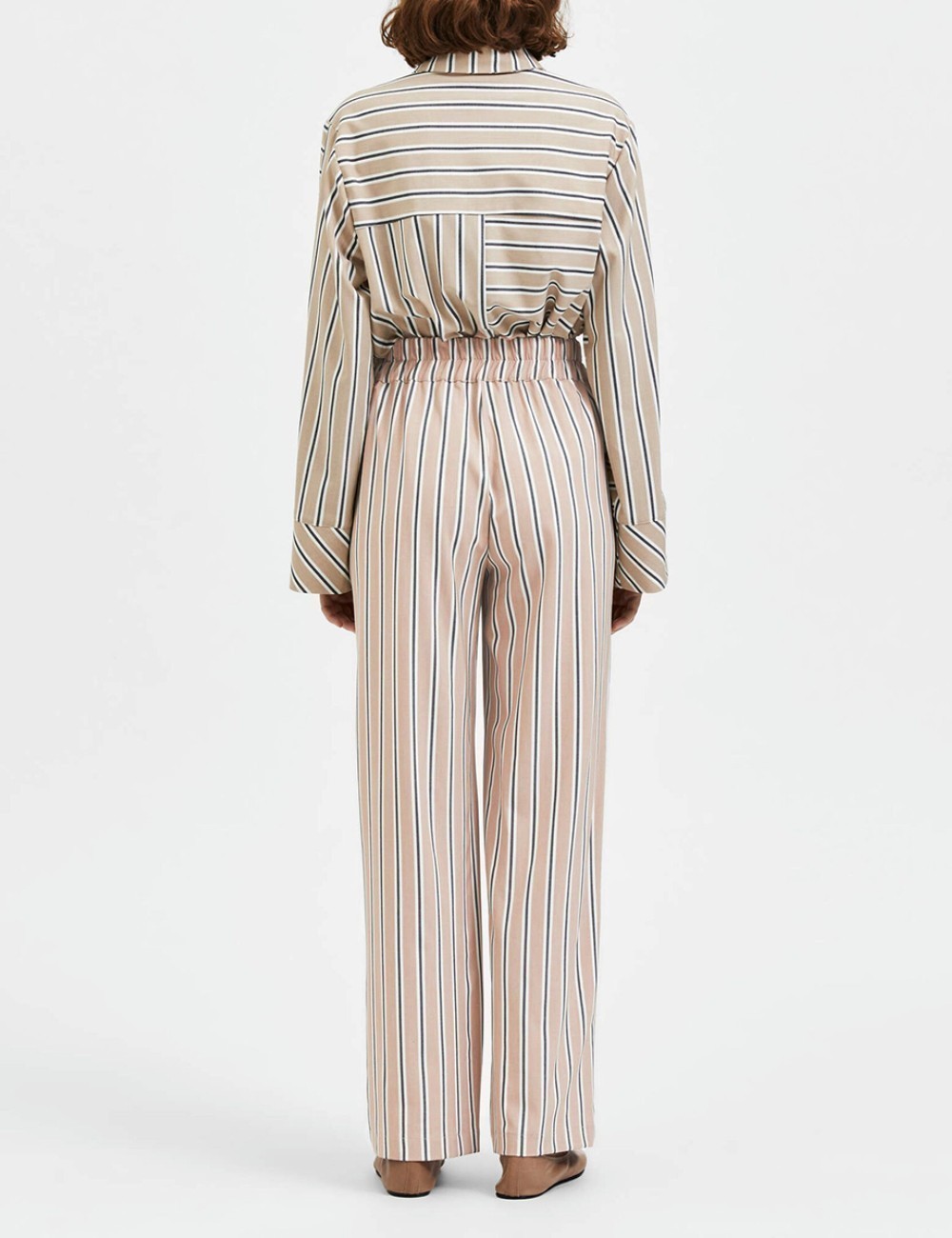 Pantaloni Selected Femme, crem - 1 | YEO