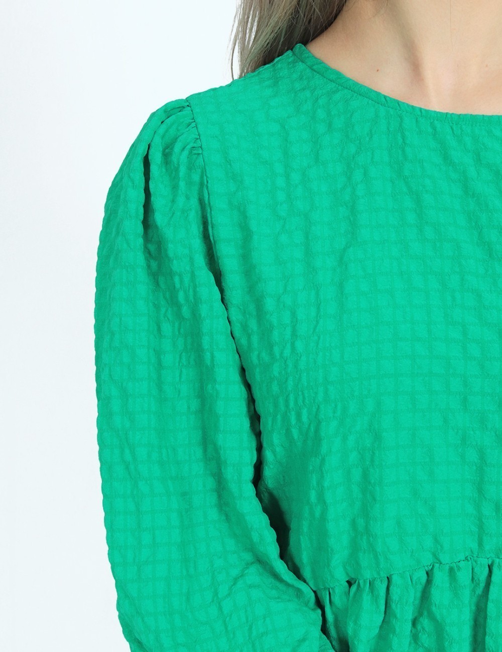 Rochie scurta Pieces, verde - 1 | YEO