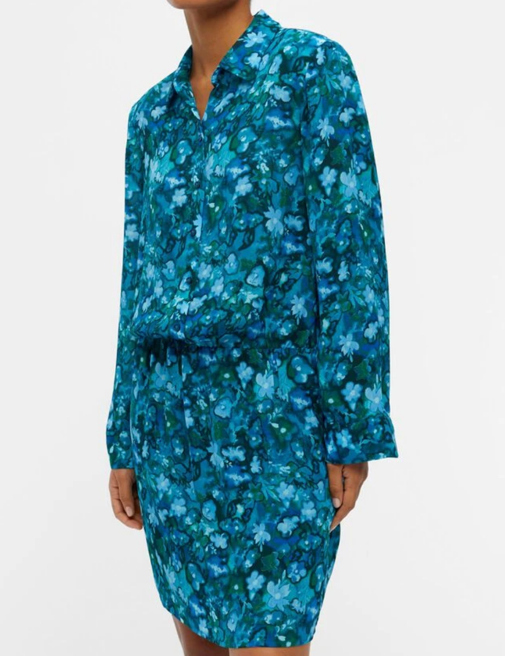 Rochie scurta Object, albastru