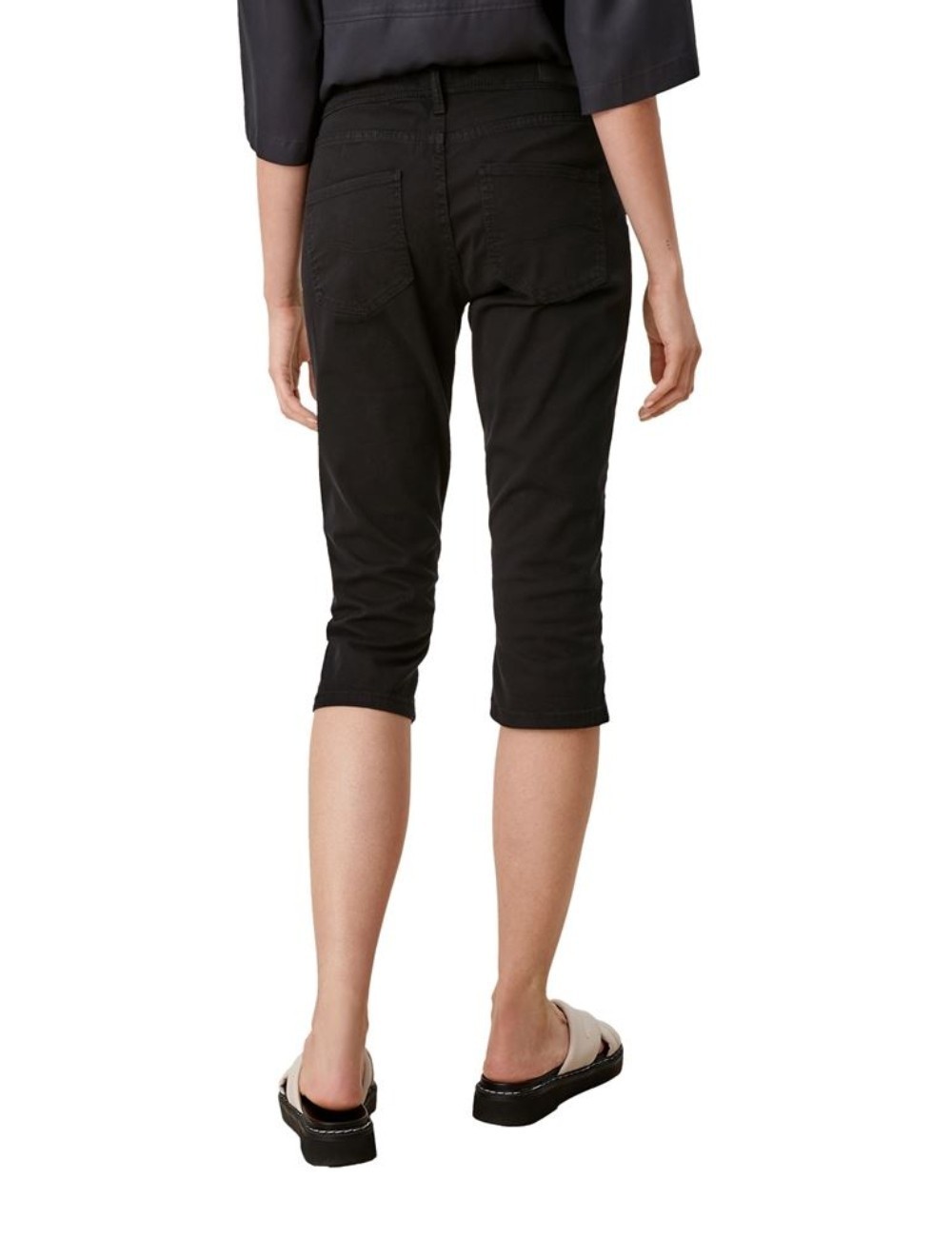 Pantaloni scurti Q/S, negru - 1 | YEO
