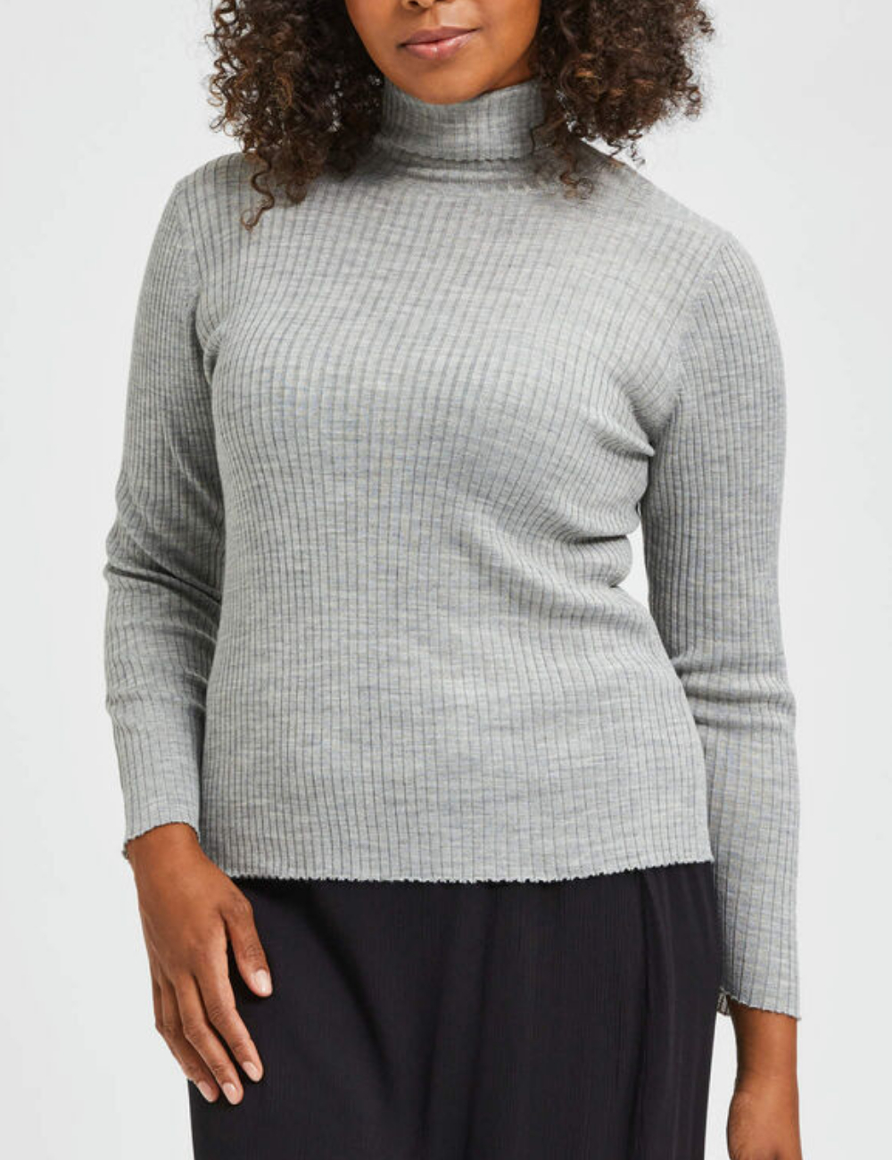 Blugi Selected Femme Plus Size, gri