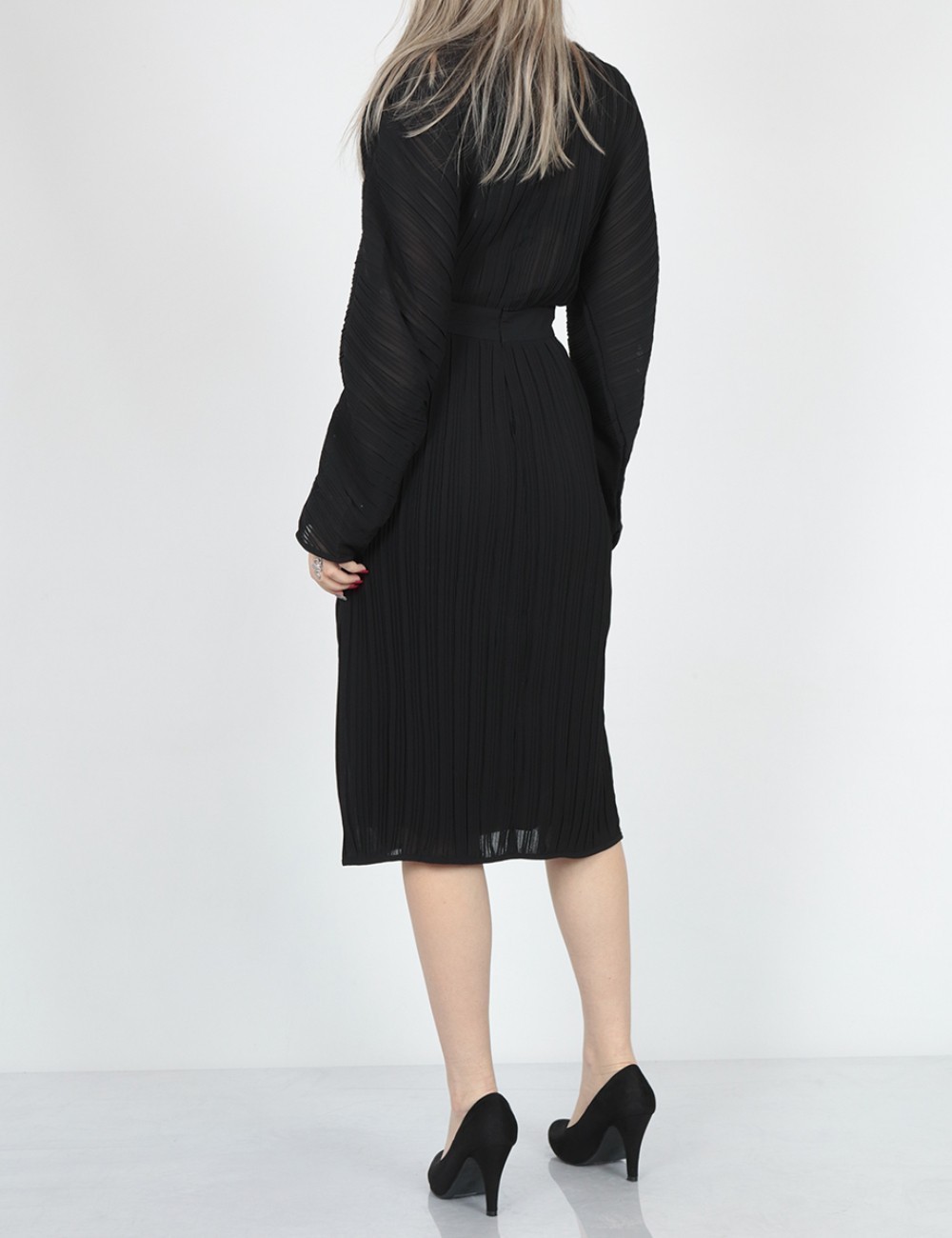 Rochie medie NA-KD, negru - 1 | YEO