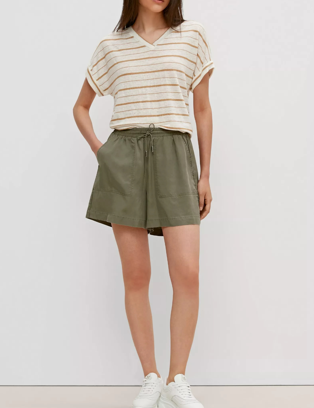 Pantaloni scurti Comma, verde