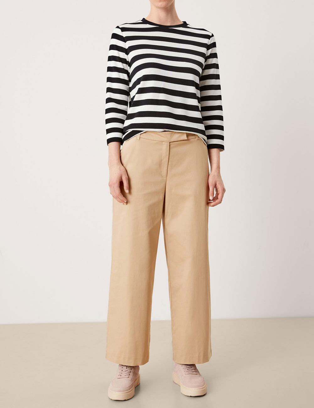 Pantaloni s.Oliver, crem