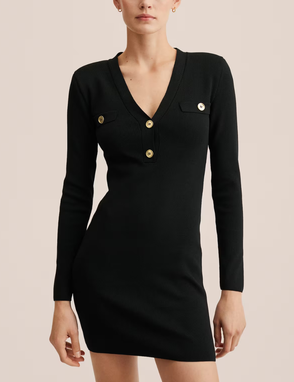 Rochie scurta Mango, negru