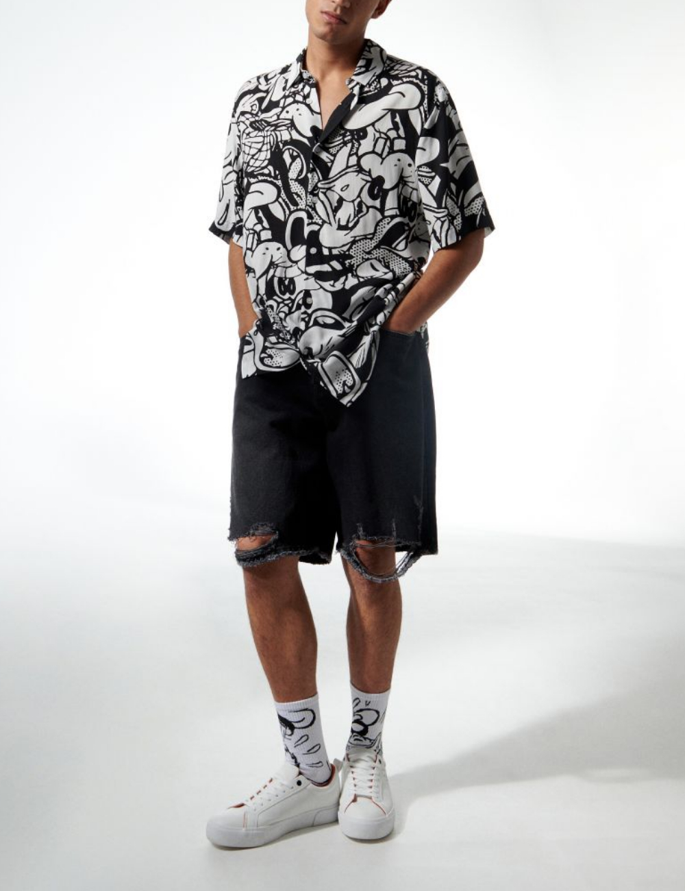 Pantaloni scurti Reserved, negru