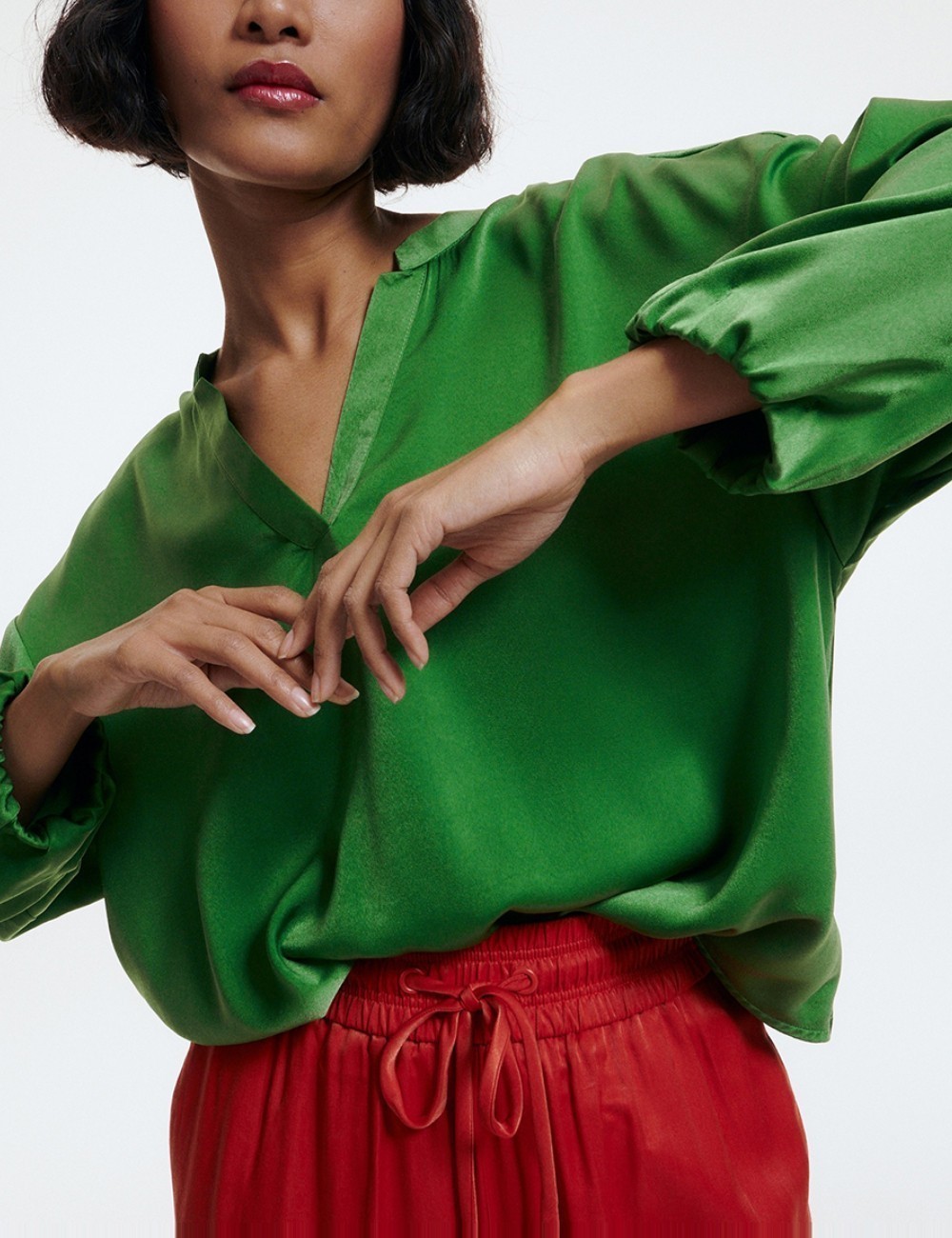 Bluza Reserved, verde - 1 | YEO