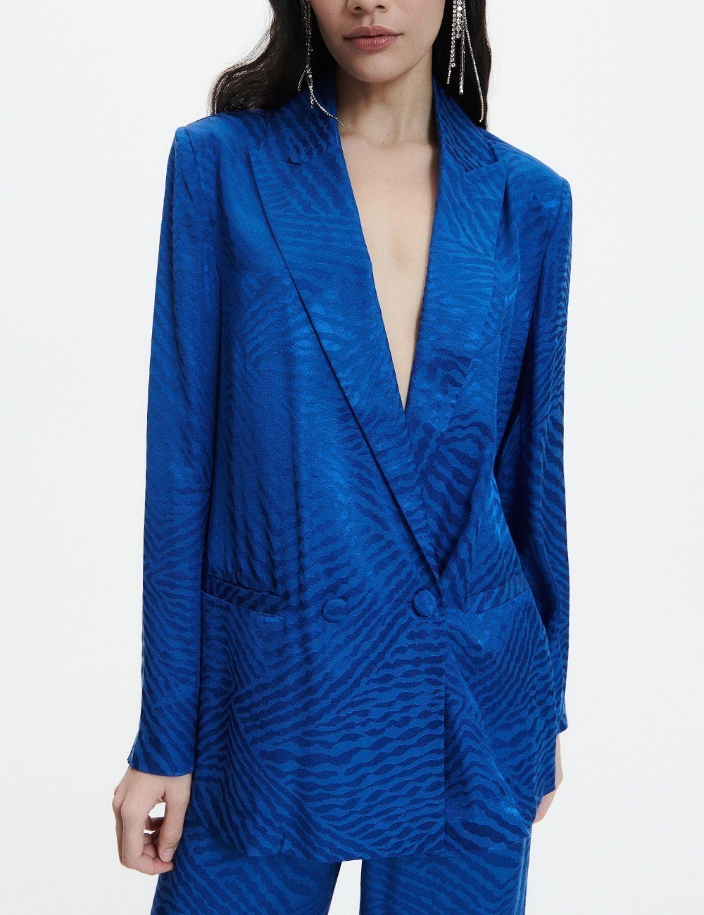Sacou Reserved, albastru - 1 | YEO