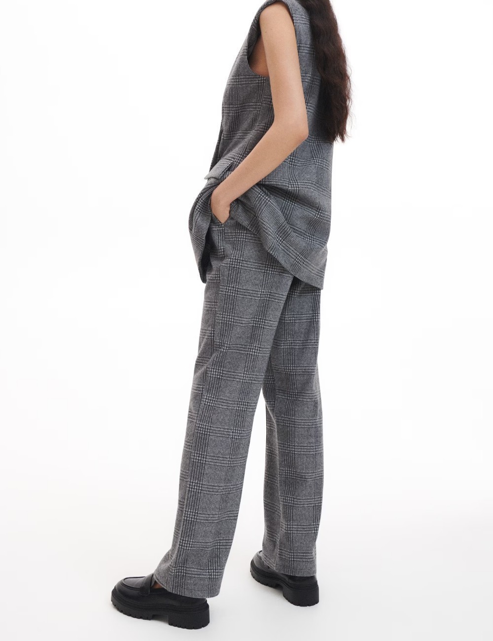 Pantaloni Reserved, gri - 1 | YEO