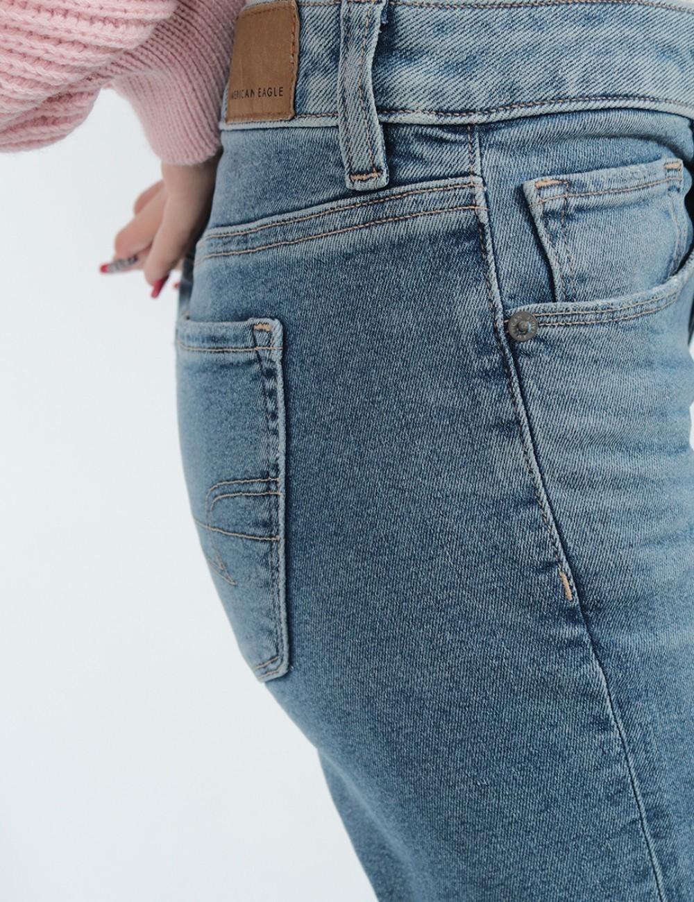 Blugi American Eagle, albastru - 1 | YEO