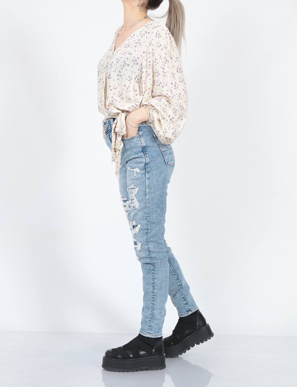 Blugi American Eagle, albastru