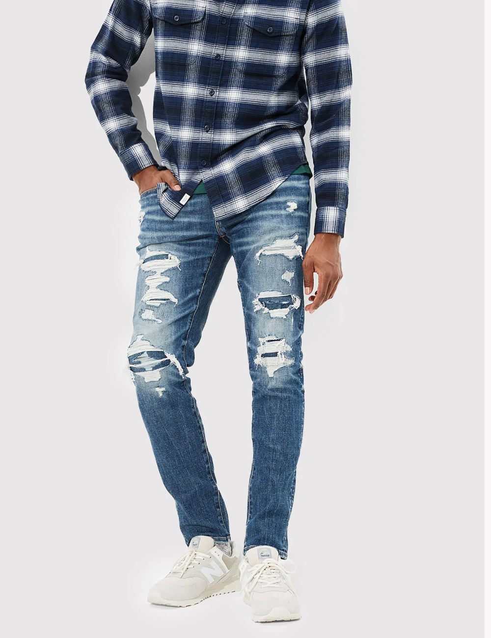 Blugi American Eagle, bleumarin
