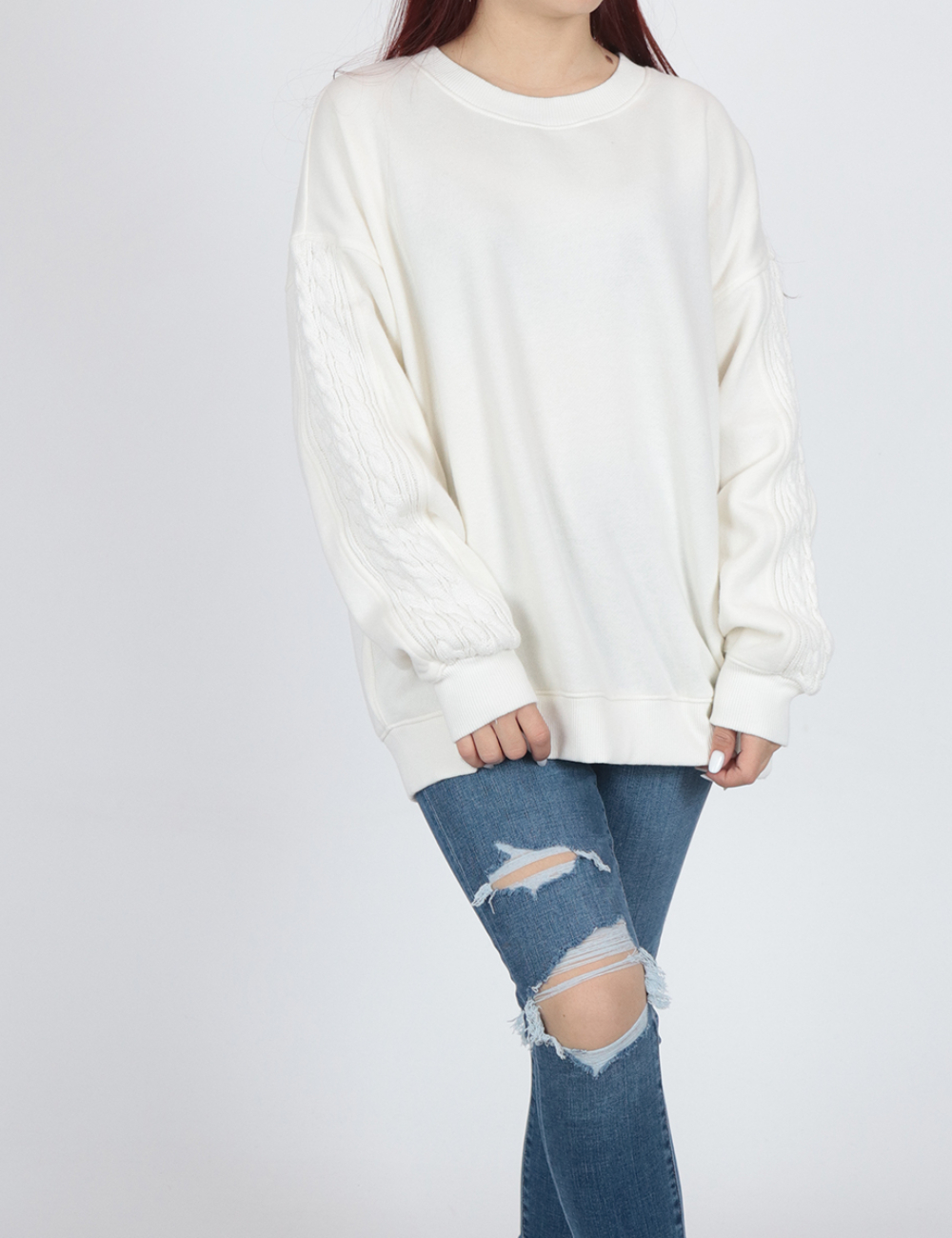Bluza Aerie, alb