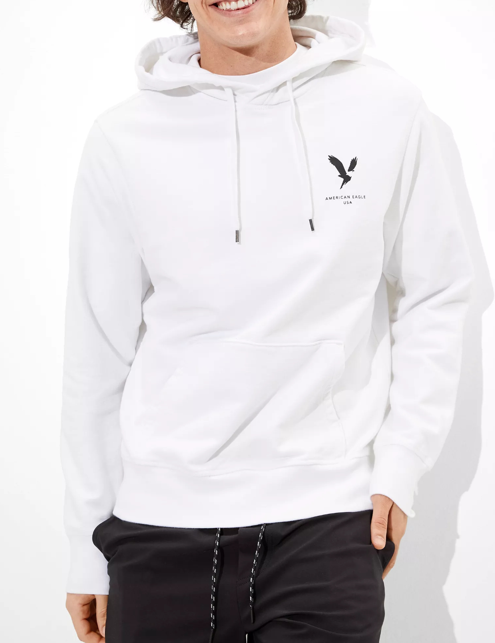 Hanorac American Eagle, alb