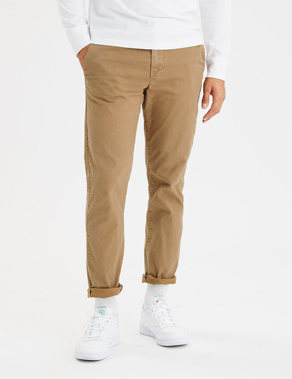Pantaloni American Eagle, maro