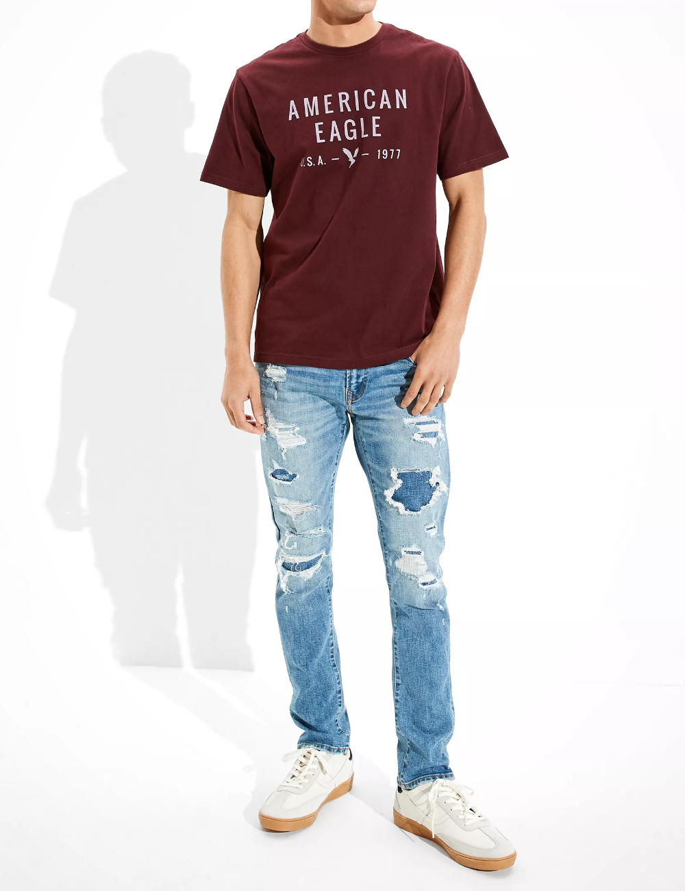 Tricou American Eagle, visiniu