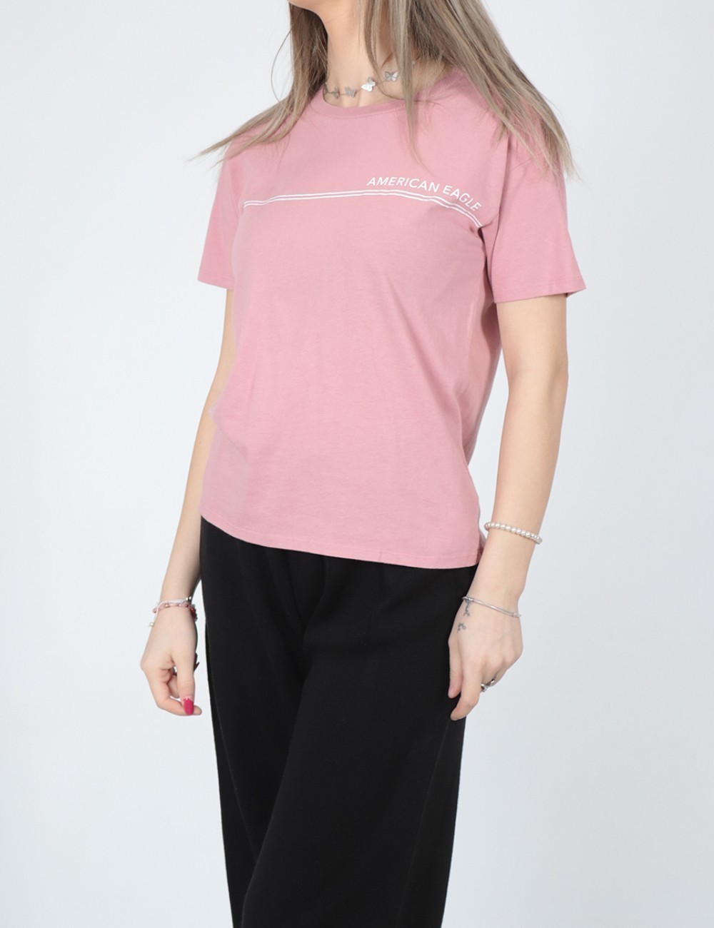 Tricou American Eagle, roz - 1 | YEO