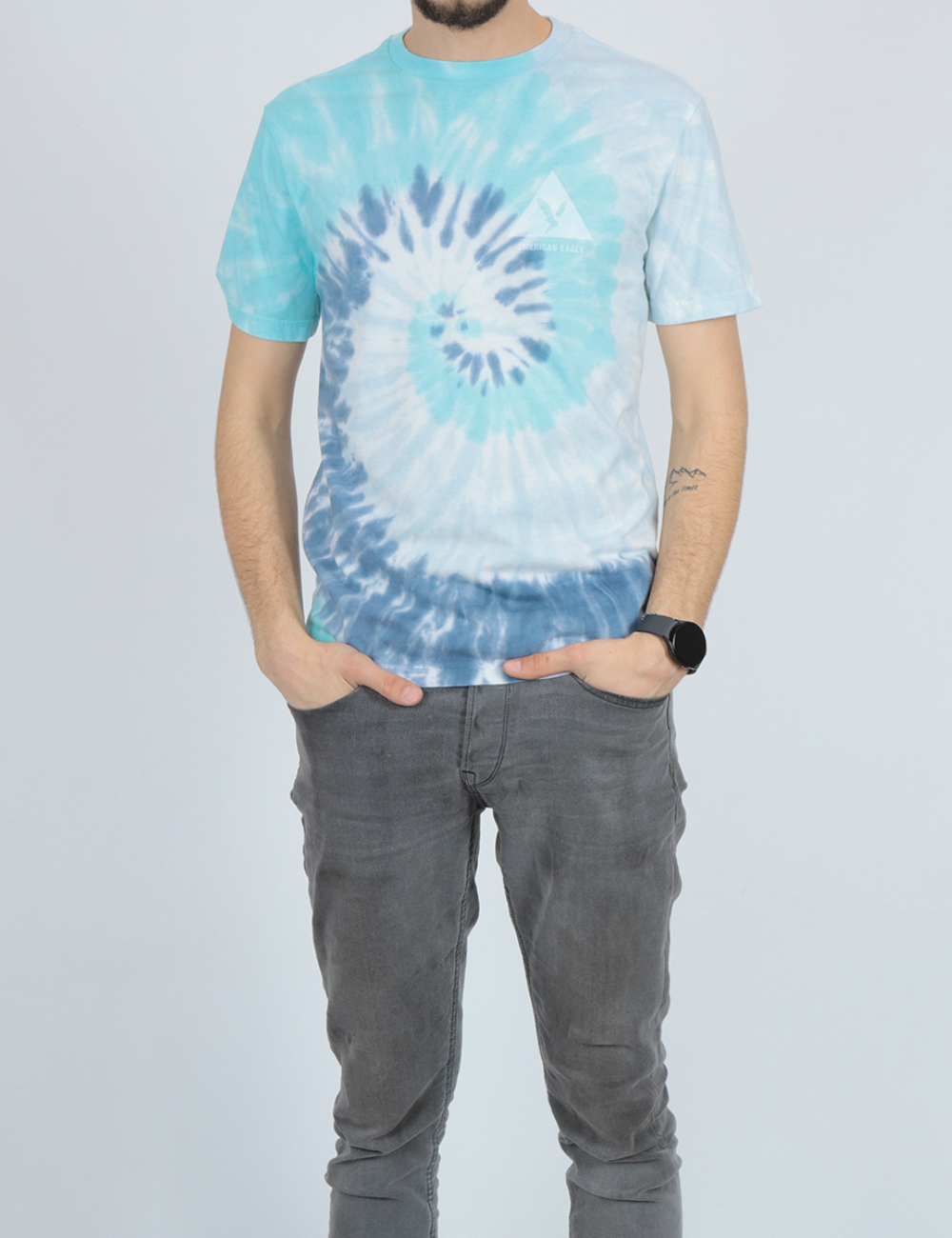 Tricou American Eagle, bleu