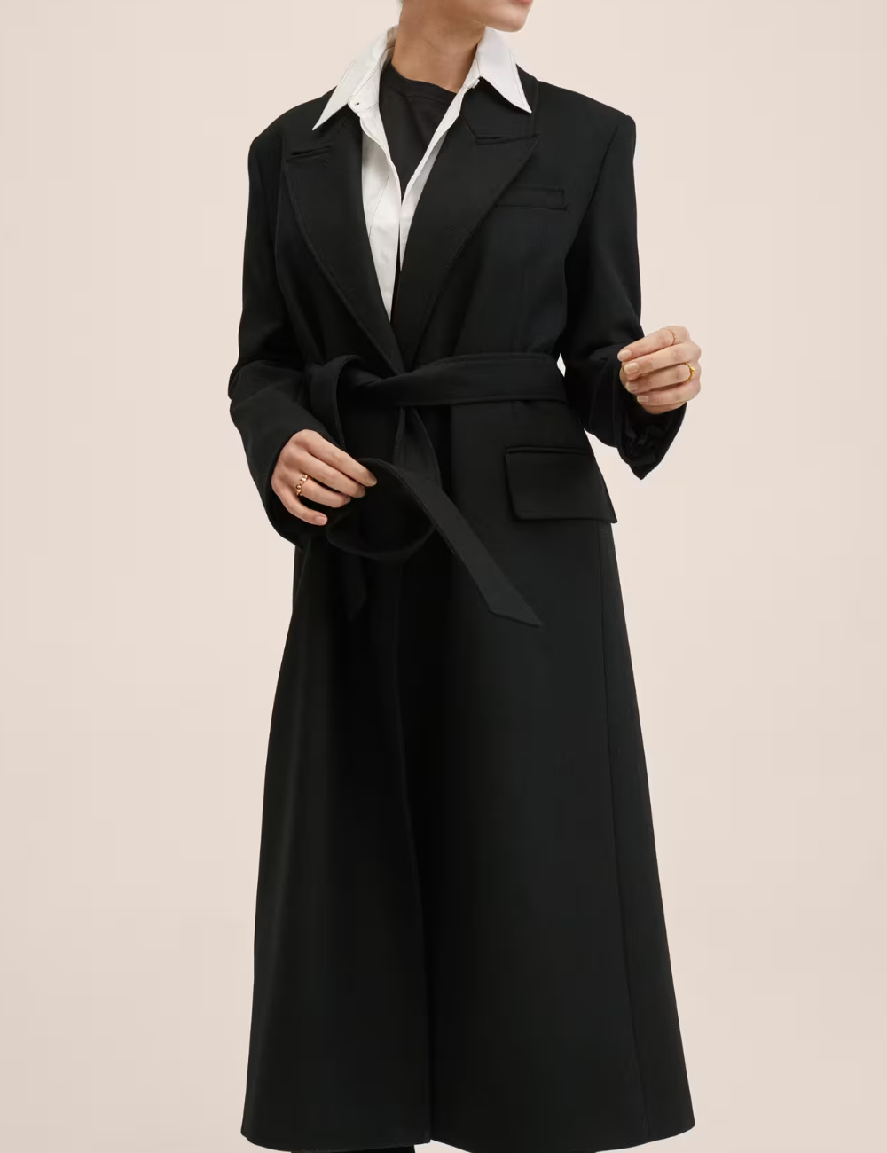 Palton Mango, negru