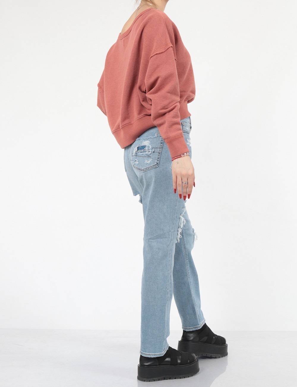 Blugi American Eagle, bleu - 1 | YEO