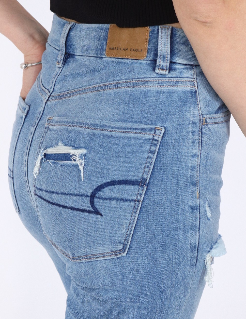 Blugi American Eagle, bleu - 1 | YEO