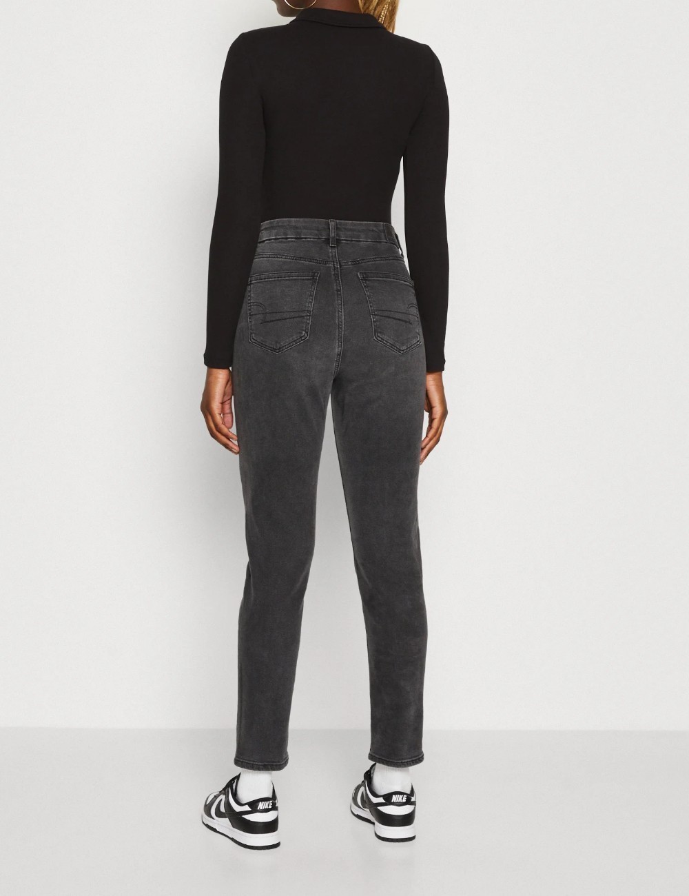 Blugi American Eagle, gri inchis - 1 | YEO