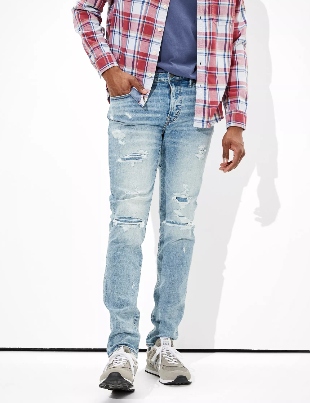 Blugi American Eagle, albastru