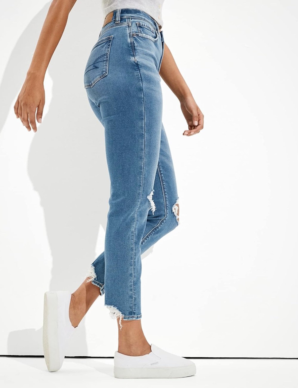 Blugi American Eagle, albastru - 1 | YEO