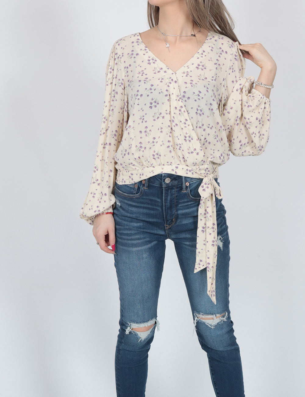 Bluza American Eagle, crem