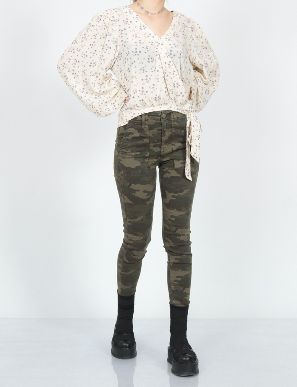 Pantaloni American Eagle, army