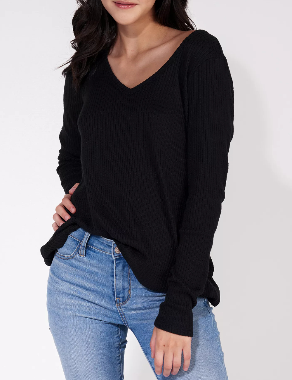 Bluza American Eagle, negru