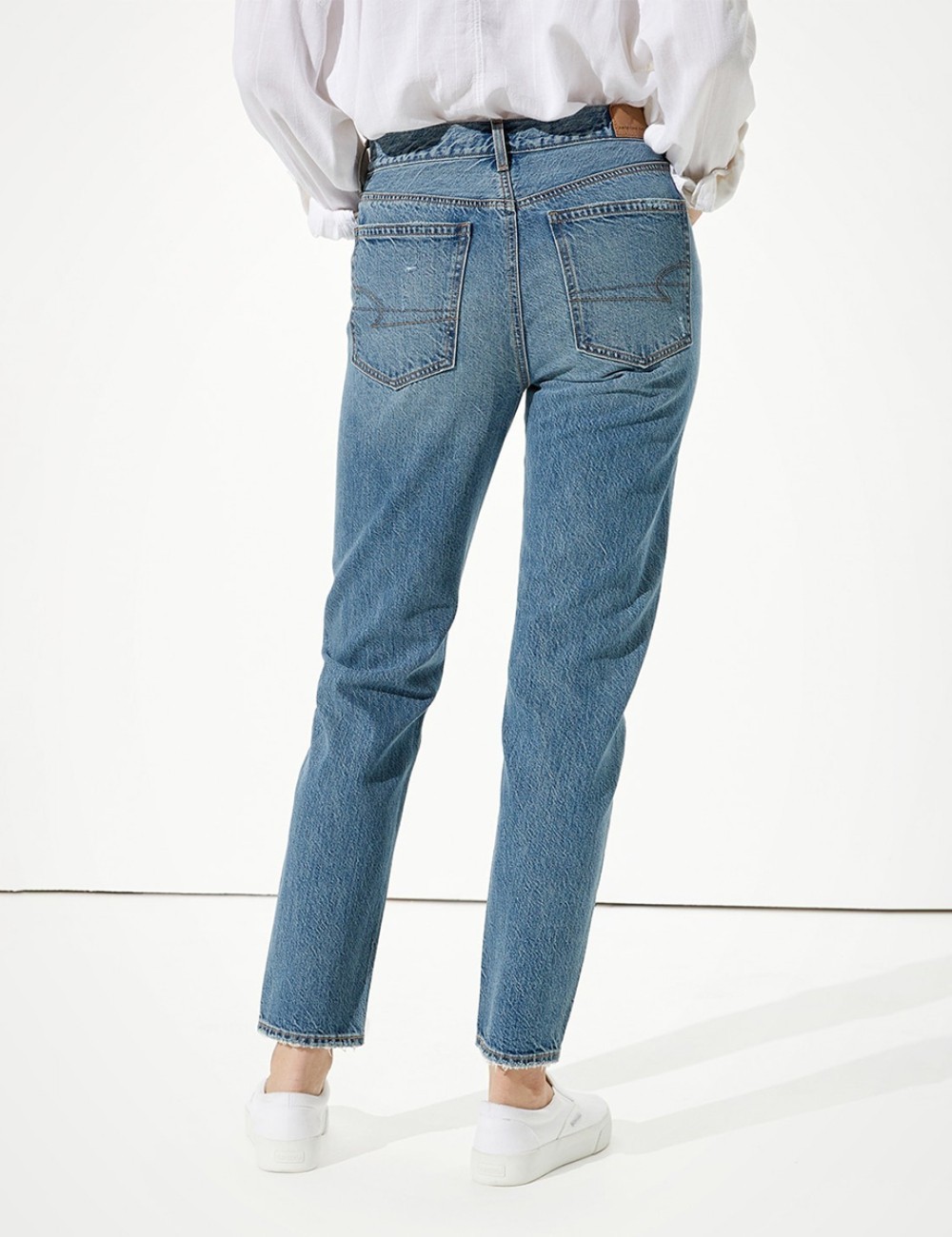 Blugi American Eagle, albastru - 1 | YEO